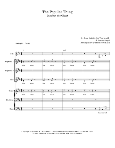 The Popular Thing (arr. Matthew Udland)