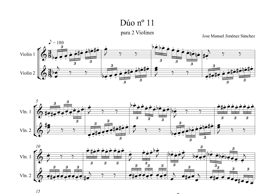 Dúo para 2 violines nº 11