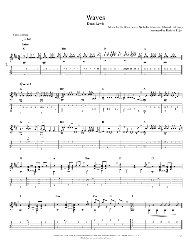 Waves (arr. Enrique Rojas)