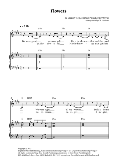 Flowers (arr. C. B. Harrison)