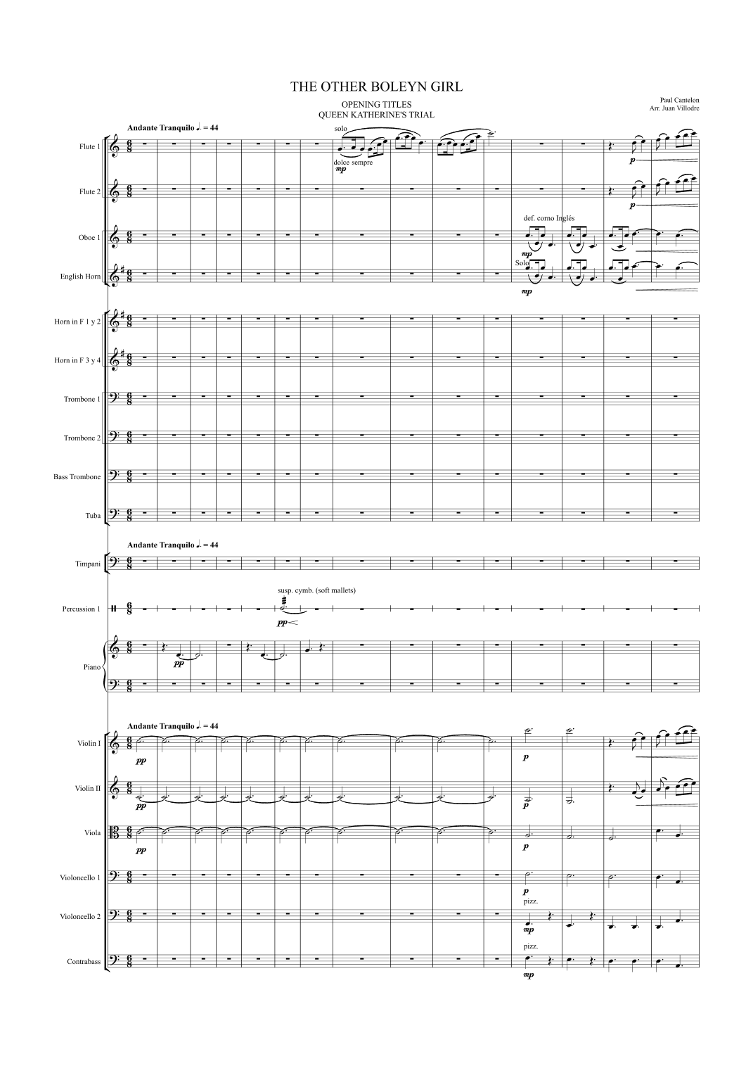 The Other Boleyn Girl (arr. Juan Villodre)