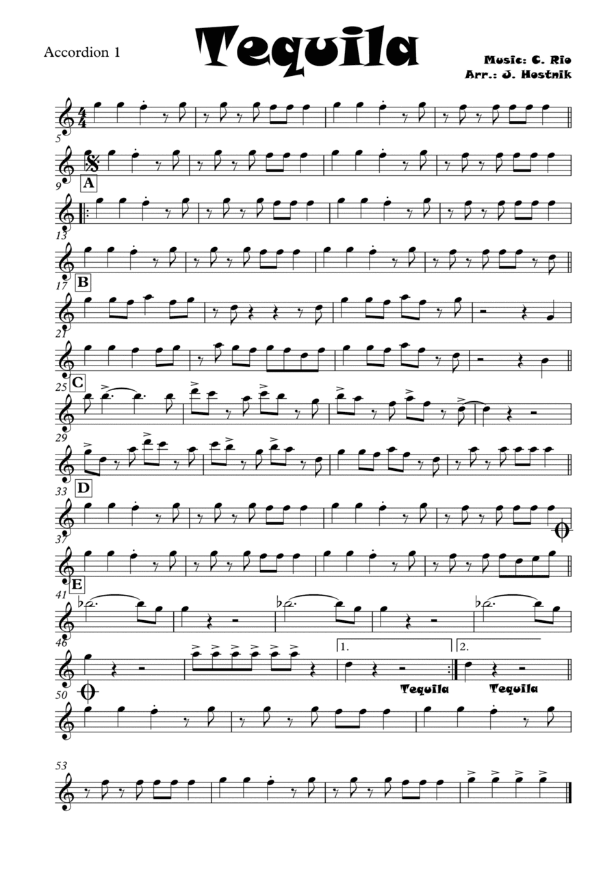 Tequila (arr. Jernej Hostnik)