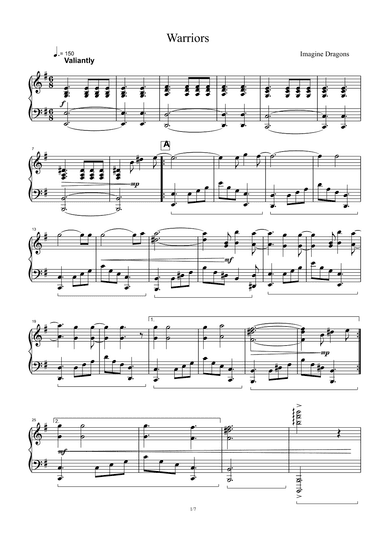 Warriors (arr. Imagine Dragons)