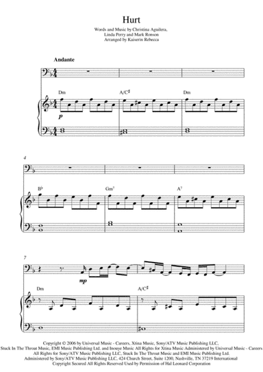 Hurt (arr. Kaiserin Rebecca)