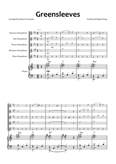Greensleeves (arr. Glauco Fernandes)