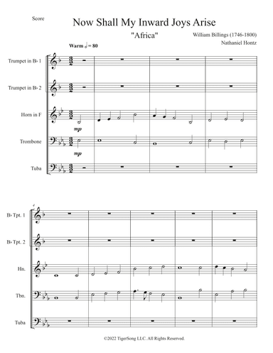 Now Shall My Inward Joys Arise (arr. Nathaniel Hontz)