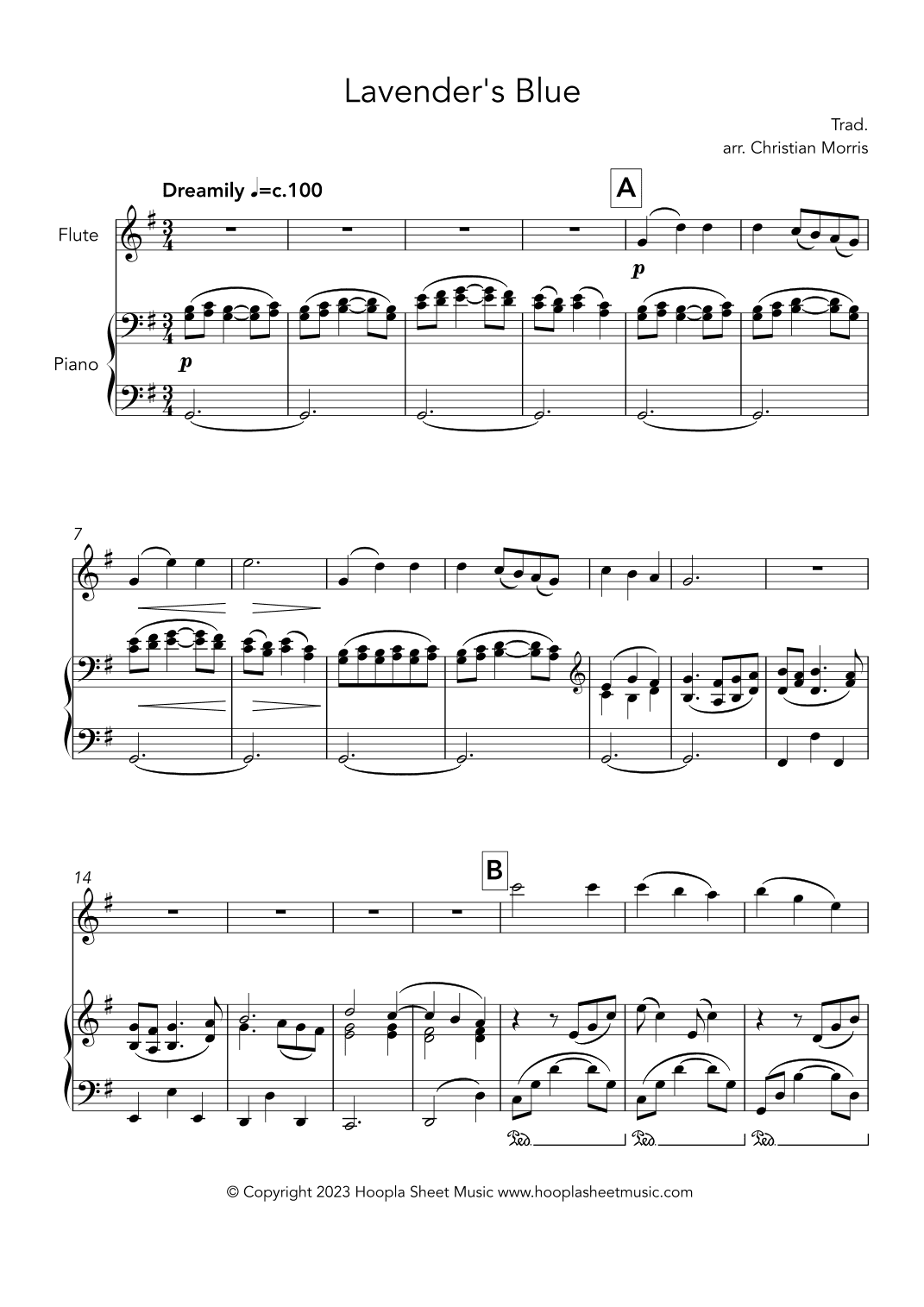Lavender's Blue (Fantasy) (arr. Christian Morris)