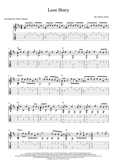 Love Story (arr. Tyler Adams)
