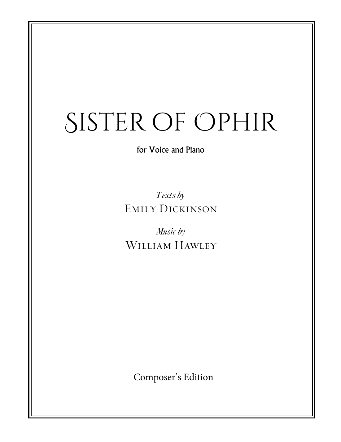 Sister of Ophir