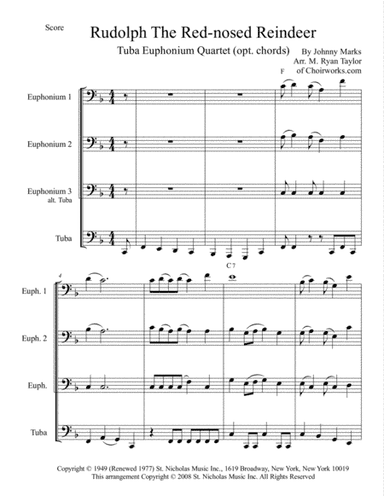Rudolph The Red-nosed Reindeer (arr. M. Ryan Taylor)