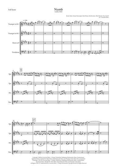Numb (arr. Fernando Britto)