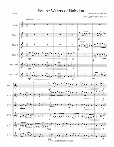 By the Waters of Babylon for Flutes (arr. David Meyer)