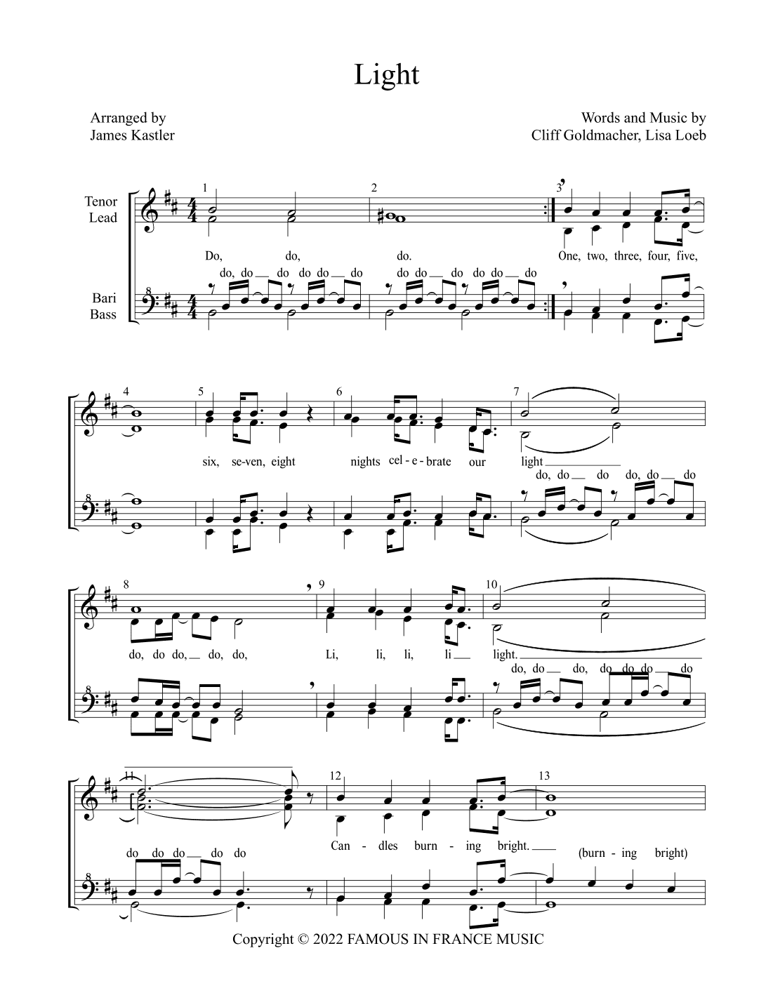 Light (arr. James Kastler)