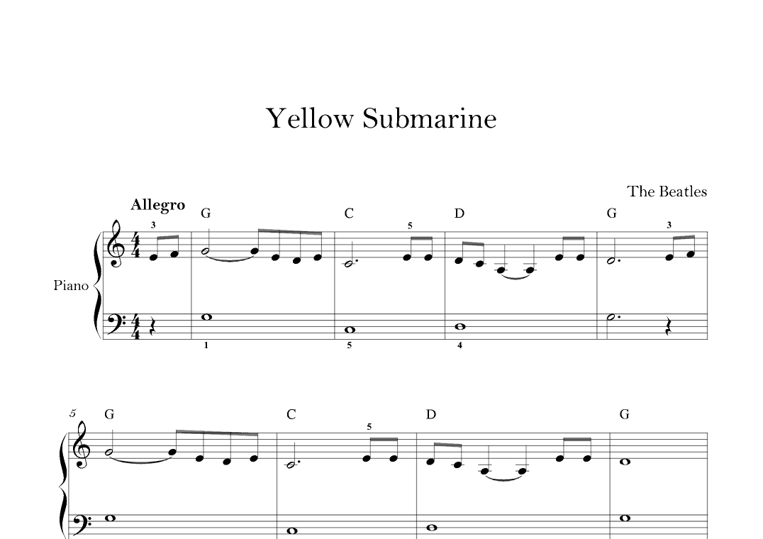 Yellow Submarine (arr. Lila)