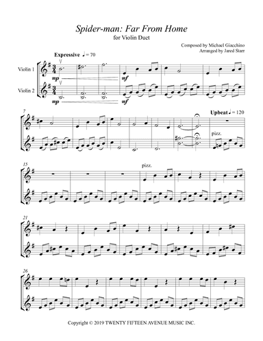 Spider-man: Far From Home (arr. Jared Starr)