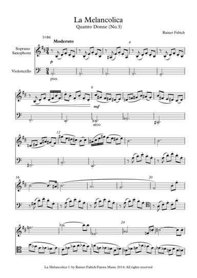 La Melancolica - No. 3 from Quattro Donne / Four Ladies