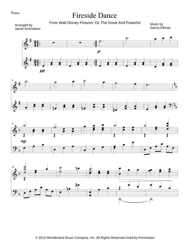 Fireside Dance (arr. Jacob Schmeltzer)