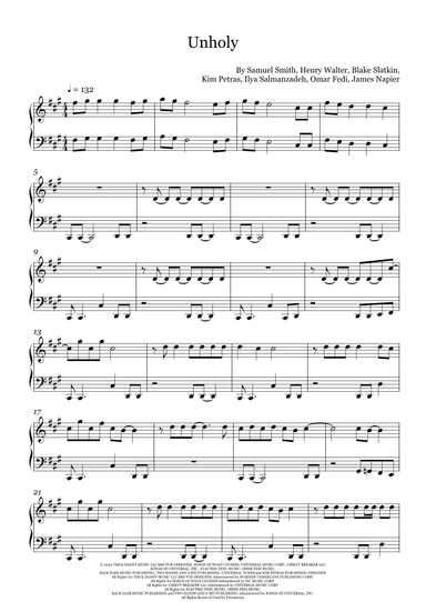 Unholy (arr. Fernanda Moura)
