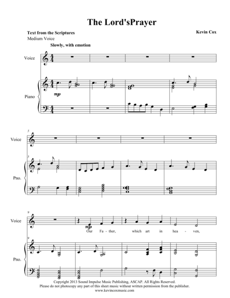 The Lord's Prayer - Medium