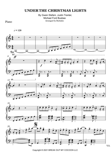 Under The Christmas Lights (arr. Rubinho)