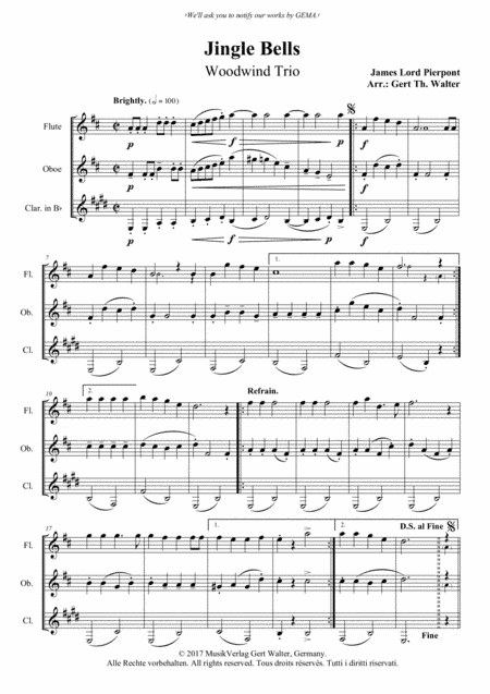 Jingle Bells (arr. Gert Th. Walter)