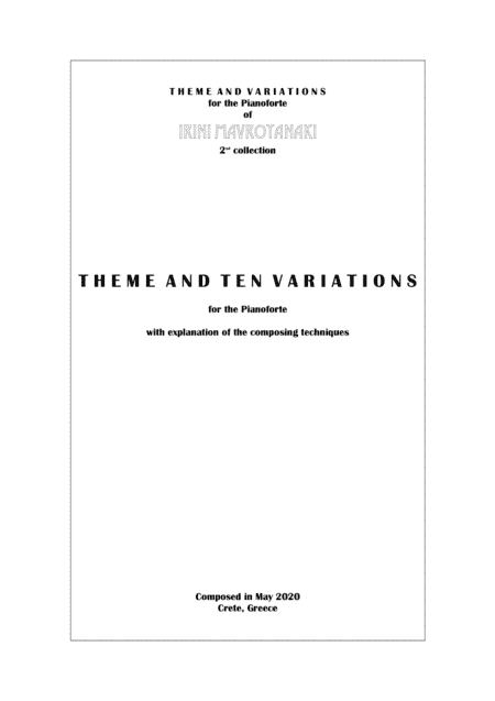 Piano & Composing Techniques