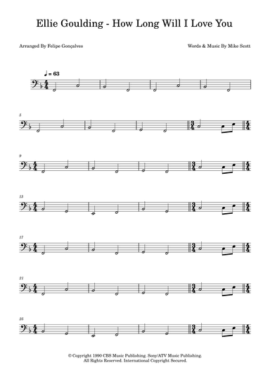 How Long Will I Love You (arr. Felipe Gonçalves)
