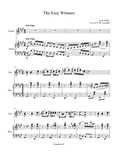 The Easy Winners (arr. Nick Lacanski)