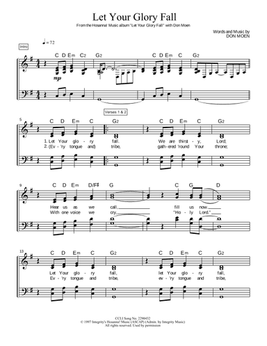 Let Your Glory Fall (arr. TraviSongs)