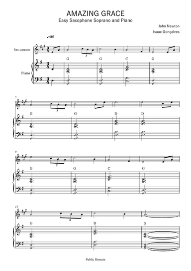 Amazing Grace (arr. Isaac Gonçalves)