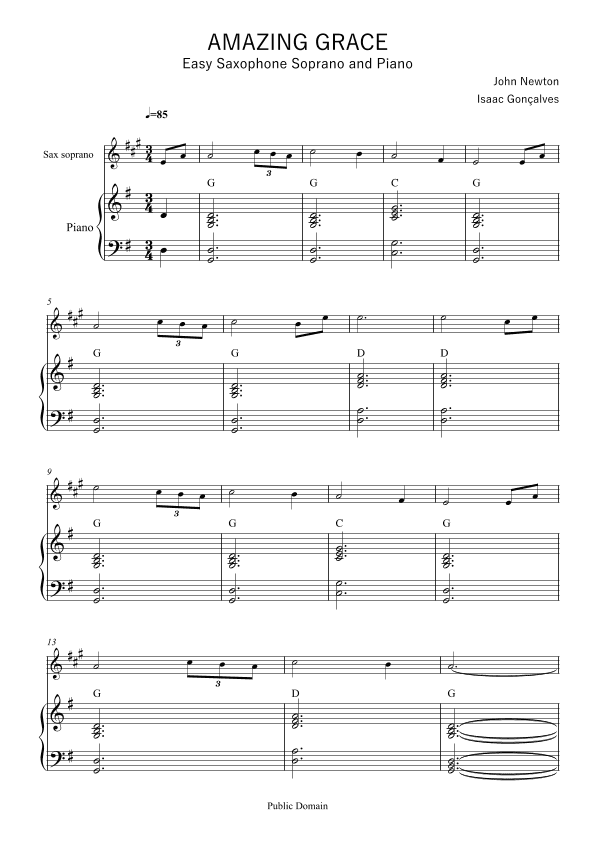 Amazing Grace (arr. Isaac Gonçalves)