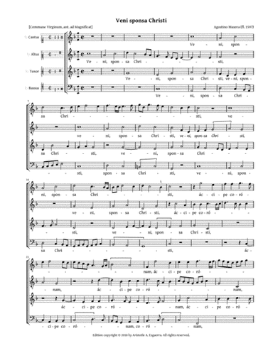 Veni sponsa Christi (Masera) (arr. Aristotle A. Esguerra)