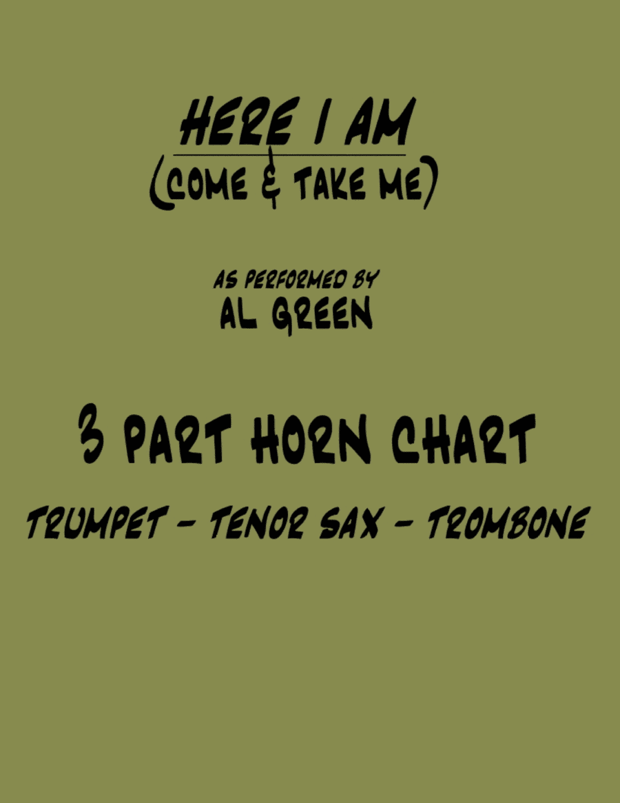 Here I Am, Come And Take Me (arr. John Bachman)