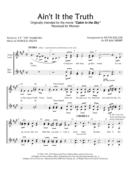 Ain't It De Truth (arr. Kevin Keller)