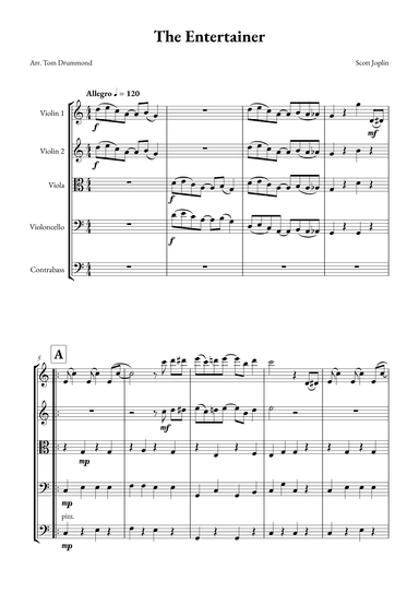 The Entertainer (arr. Tom Drummond)