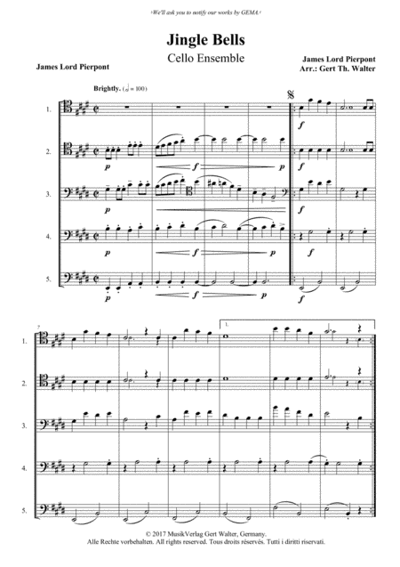 Jingle Bells (arr. Gert Th. Walter)