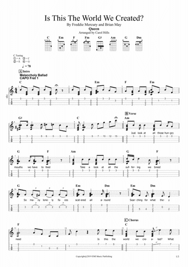 Is This The World We Created...? (arr. Carol Hills)