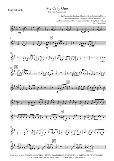 My Only One (no Hay Nadie Mas) (arr. Ottirb Sage)