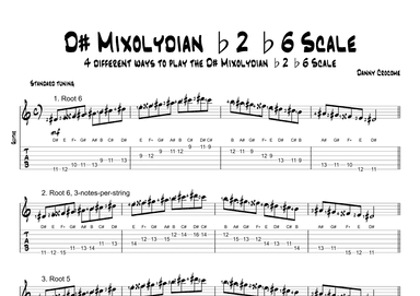 D# Mixolydian b2 b6 Scale (4 Ways to Play)