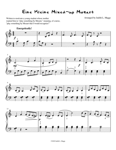 Eine Kleine Mixed-up Mozart (arr. Judith L. Maggs)
