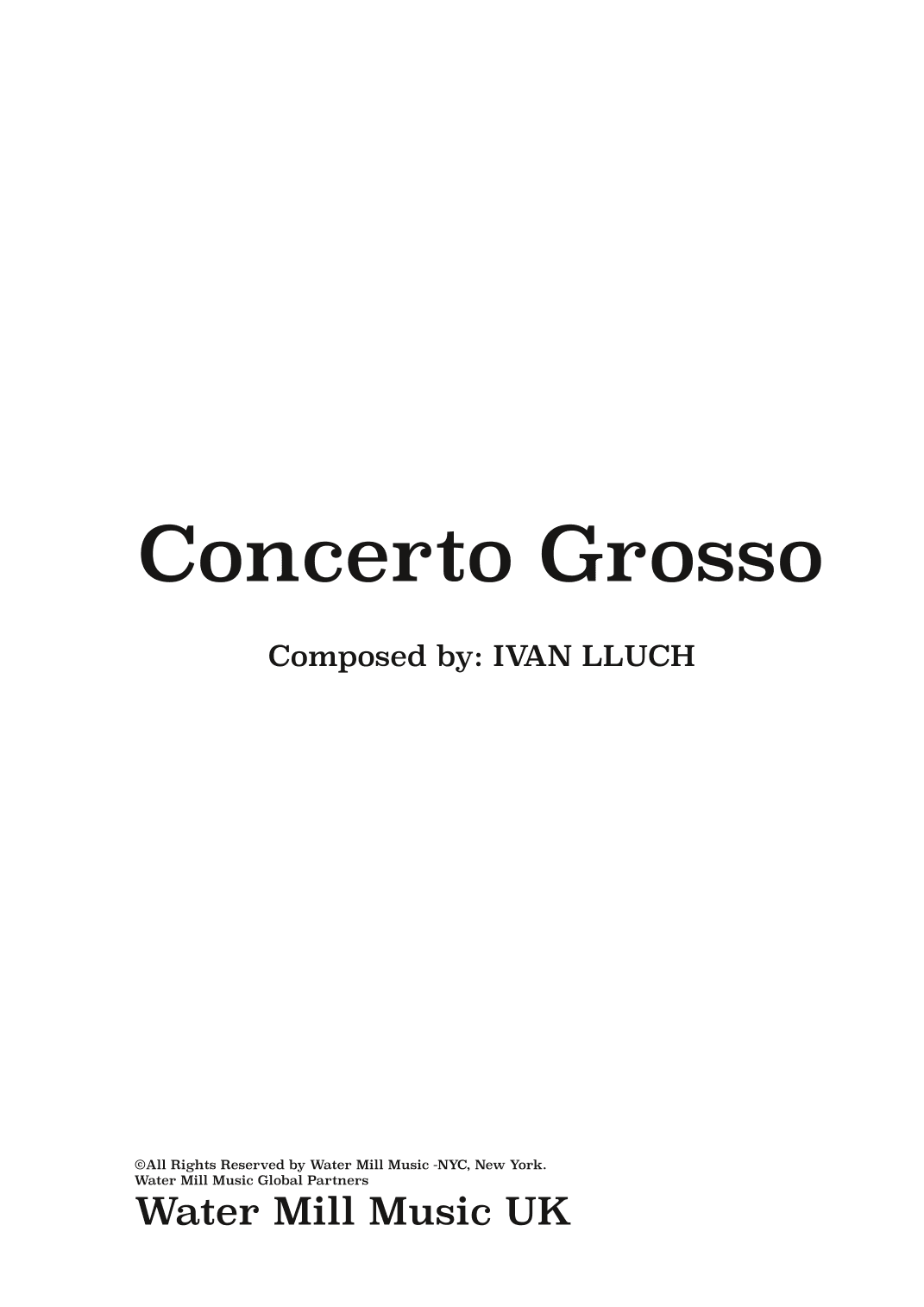 Concerto Grosso