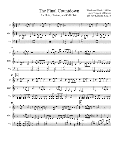Final Countdown (arr. Ray Kamada)