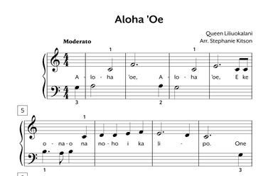 Aloha 'Oe (arr. Stephanie Kitson, Hoffman Academy)