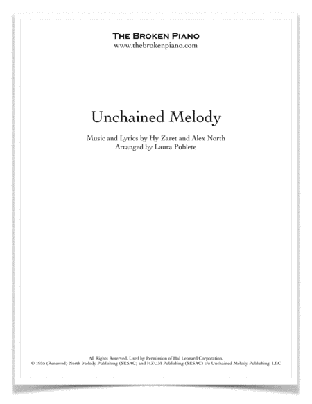 Unchained Melody (arr. Laura Poblete)