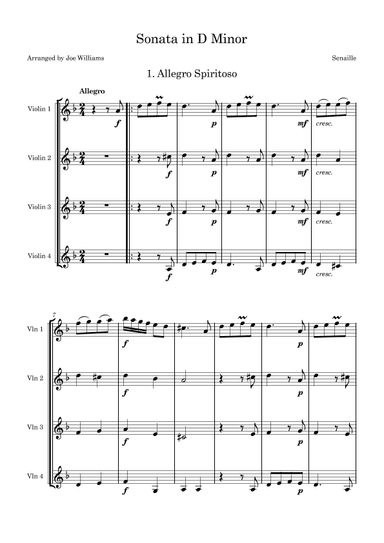 Allegro Spiritoso (arr. Joe Williams)
