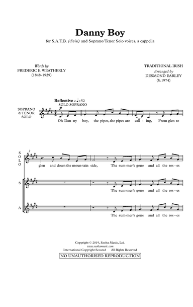 Danny Boy (arr. Desmond Earley)