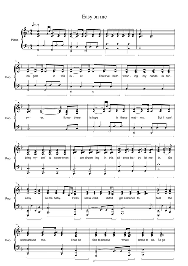 Easy On Me (arr. Adele Adkins)
