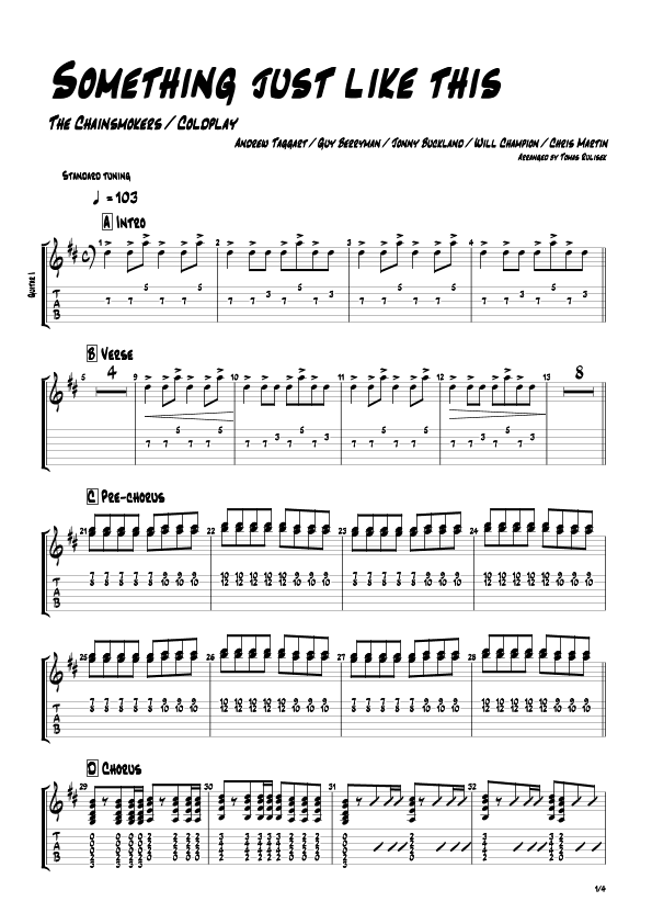 Something Just Like This (arr. Tomáš Rulíšek)