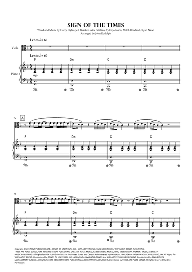 Sign Of The Times (arr. John Rudolph)