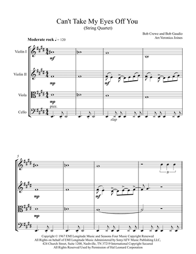 Can't Take My Eyes Off Of You (arr. Veronica Joines)